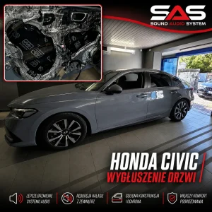 Read more about the article Honda Civic – wygłuszenie drzwi, boczków i nadkoli