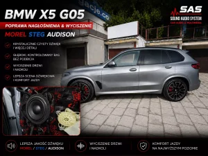 Read more about the article BMW X5 G05 – wyciszenie drzwi, nadkoli, klapy i bagażnika